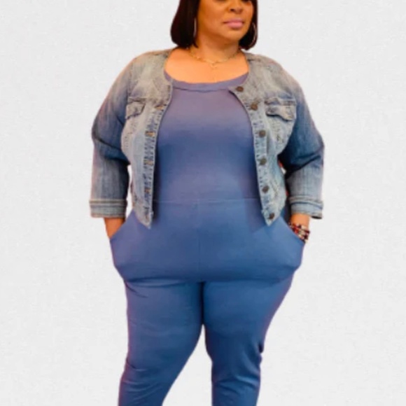 Never basic - blue jumpsuit - Picture 5 of 5